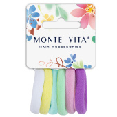 Резинки для волос НАБОР 6 шт., мягкие, средние, пастельные цвета, MONTE VITA (МОНТЕ ВИТА), 457047 за 54 ₽. Резинки для волос.  Доставка по РФ. Без переплат!