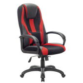 Кресло компьютерное BRABIX PREMIUM "Rapid GM-102", экокожа/ткань, черное/красное, 532107 за 11 634 ₽. Кресла игровые.  Доставка по РФ. Без переплат!