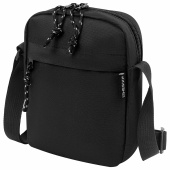 Сумка на плечо HEIKKI COMPACT (ХЕЙКИ), два кармана, черная, 19х14х5 см, 272631 за 459 ₽. Сумки-мини на плечо.  Доставка по РФ. Без переплат!