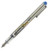 Ручка перьевая PILOT V-Pen, СИНЯЯ, корпус серый, линия письма 0,58 мм, SVP-4M L за 322 ₽. Ручки перьевые.  Доставка по РФ. Без переплат!