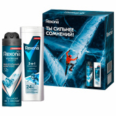 Подарочный набор REXONA MEN: Гель для душа и шампунь 2 в 1 (180 мл) + Спрей-антиперспирант (150 мл) за 652 ₽. Подарочные наборы.  Доставка по РФ. Без переплат!