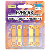 Закладки клейкие Z-сложения FUNSTER (ФАНСТЕР) "Корги", 45х12 мм, 100 шт. (5 цветов х 20 листов), в диспенсере, 116695 за 99 ₽. Закладки самоклеящиеся.  Доставка по РФ. Без переплат!