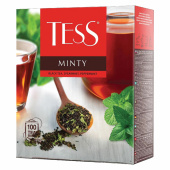 Чай TESS "Minty" черный с мятой, 100 пакетиков в конвертах по 1,5 г, 1663-09 за 357 ₽. Чай пакетированный.  Доставка по РФ. Без переплат!