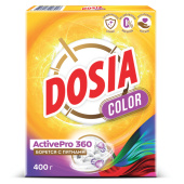 Стиральный порошок для всех типов стирки и тканей 400 г, DOSIA "Optima Color", 3265602 за 105 ₽. Стиральные порошки.  Доставка по РФ. Без переплат!