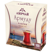 Чай АЗЕРЧАЙ "Армуду" черный с чабрецом, 100 пакетиков по 1,6 г, 420536 за 377 ₽. Чай пакетированный.  Доставка по РФ. Без переплат!