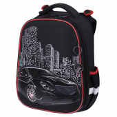 Ранец BRAUBERG PREMIUM, 2 отделения, с брелком, "City car", LED ЛАМПОЧКИ, 38х29х16 см, 271356 за 6 579 ₽. Ранцы для начальной школы.  Доставка по РФ. Без переплат!