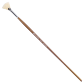 Кисть художественная профессиональная BRAUBERG ART CLASSIC, щетина, веерная, № 6, длинная ручка, 200744 за 203 ₽. Кисти художественные из натурального волоса.  Доставка по РФ. Без переплат!