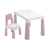 Стол детский + стул BRABIX KIDS CS-003, 2-7 лет, пластик белый + розовый, 533291 за 5&nbsp;931 ₽. Наборы детской мебели.  Доставка по РФ. Без переплат!
