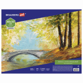 Холст на картоне BRAUBERG ART CLASSIC, 40х50 см, грунтованный, 100% хлопок, мелкое зерно, 190622 за 213 ₽. Холсты на картоне.  Доставка по РФ. Без переплат!