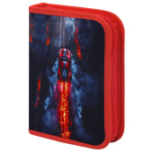 Пенал BRAUBERG с наполнением, 1 отделение, 1 откидная планка, 24 предмета, 21х14 см, "Foggy car", 273533 за 612 ₽. Пеналы с наполнением.  Доставка по РФ. Без переплат!