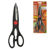 Ножницы кухонные DASWERK (ДАСВЕРК), 210 мм, с орехоколом, зазубренные, 608905 за 130 ₽. Ножницы кухонные.  Доставка по РФ. Без переплат!