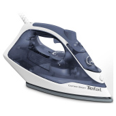 Утюг TEFAL FV2837E0, 2400 Вт, керамическое покрытие, самоочистка, синий за 6 882 ₽. Утюги.  Доставка по РФ. Без переплат!