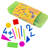 Набор счетных материалов мозаика, пенал, 132 элемента, ЮНЛАНДИЯ, 274055 за 237 ₽. Кассы "Учись считать".  Доставка по РФ. Без переплат!