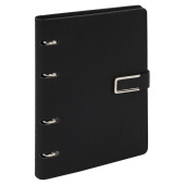 Тетрадь на кольцах А5, 180х220 мм, 120 л., под кожу soft-touch, застежка, BRAUBERG SHADE, черный, 405246 за 491 ₽. Тетради на кольцах.  Доставка по РФ. Без переплат!