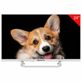 Телевизор TOPDEVICE TDTV24CS03H_WE, 24'' (60 см), 1366x768, HD, 16:9, SmartTV, Wi-Fi, Bluetooth, белый за 18 350 ₽. Телевизоры.  Доставка по РФ. Без переплат!