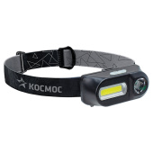 Фонарь налобный аккумуляторный КОСМОС, 3 Вт, LED + 3 Вт, СОВ, Li-ion, заряд от USB, KocH3WDLith за 964 ₽. Фонари.  Доставка по РФ. Без переплат!