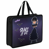 Папка на молнии с ручками ЮНЛАНДИЯ А4, 1 отделение, пластик, 80 мм, "Dancing", 272152 за 217 ₽. Папки-сумки с ручками.  Доставка по РФ. Без переплат!