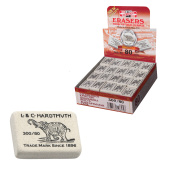 Ластик KOH-I-NOOR "Слон" 300/80, 26x18,5x8 мм, белый, прямоугольный, натуральный каучук, 0300080019KDRU за 18 ₽. Ластики классические.  Доставка по РФ. Без переплат!