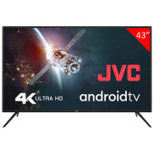 Телевизор JVC LT-43M790, 43" (109 см), 3840x2160, 4К UHD, 16:9, Android TV, Wi-Fi, черный за 39&nbsp;060 ₽. Телевизоры.  Доставка по РФ. Без переплат!