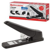 Степлер МОЩНЫЙ №24/6-23/13 BRAUBERG "Heavy duty MX", до 80 листов, черный, 222563 за 2&nbsp;396 ₽. Степлеры мощные.  Доставка по РФ. Без переплат!