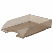 Лоток горизонтальный для бумаг BRAUBERG "Office style", 320х245х65 мм, тонированный серый, 237289 за 289 ₽. Лотки горизонтальные (поддоны).  Доставка по РФ. Без переплат!