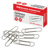 Скрепки большие 50 мм, ОФИСНАЯ ПЛАНЕТА, оцинкованные, гофрированные, 50 шт., РОССИЯ, 221133 за 73 ₽. Скрепки канцелярские.  Доставка по РФ. Без переплат!