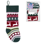 Носок новогодний для подарков, 23х2х54 см, "Волшебство в носке", полиэстер, ЗОЛОТАЯ СКАЗКА, 592504 за 556 ₽. Украшение интерьера.  Доставка по РФ. Без переплат!