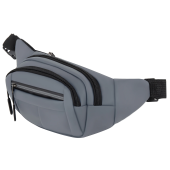 Сумка на пояс HEIKKI PROMPT (ХЕЙКИ), 2 отделения, регулируемый ремень, светоотражающие элементы, серая, 35х14х4см, 273925 за 415 ₽. Сумки на пояс.  Доставка по РФ. Без переплат!