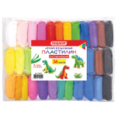 Пластилин супер лёгкий воздушный застывающий 36 цветов, 310 г, 3 стека, ПИФАГОР, 107041 за 172 ₽. Пластилин.  Доставка по РФ. Без переплат!
