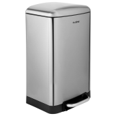 Ведро мусорное с педалью 20 л, крышка с доводчиком, стальное, БЕЗ ОТПЕЧАТКОВ, LAIMA ULTRA, 701570 за 6&nbsp;449 ₽. Контейнеры и ведра для мусора.  Доставка по РФ. Без переплат!