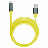 Кабель BOLD USB – Type-C, 1 м, 3 А, SMARTBUY, для быстрой зарядки и передачи данных, толстый, желтый, 18133, 3112BOLD-YELLOW за 194 ₽. Кабели USB - MicroUSB/Apple/Type-C.  Доставка по РФ. Без переплат!