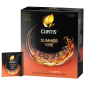 Чай CURTIS "Summer Vibe", черный с мятой и ароматом цитрусовых, 100 пакетиков в конвертах по 1,7 г, 102558 за 426 ₽. Чай пакетированный. Доставка по РФ. Без переплат!