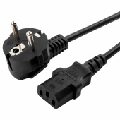 Кабель питания 1,8 м, CABLEXPERT, Schuko-C13, 3x0,5 мм2, 6 A, с заземлением, черный, PC-186 за 227 ₽. Кабели питания.  Доставка по РФ. Без переплат!
