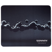 Коврик для мыши SONNEN "DROPS", резина + ткань, 220х180х3 мм, 513290 за 106 ₽. Коврики для мыши.  Доставка по РФ. Без переплат!