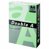 Бумага цветная DOUBLE A, А4, 80 г/м2, 500 л., пастель, зеленая за 992 ₽. Бумага цветная форматная. Доставка по РФ. Без переплат!