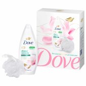 Подарочный набор DOVE "Фисташковый крем": крем-гель для душа 250 мл + мочалка для тела за 388 ₽. Подарочные наборы.  Доставка по РФ. Без переплат!
