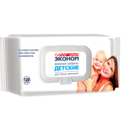 Салфетки влажные детские 120 шт., ЭКОНОМ SMART, с экстрактом алоэ вера, крышка клапан, 30108 за 131 ₽. Салфетки влажные детские.  Доставка по РФ. Без переплат!