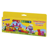 Пластилин классический ЮНЛАНДИЯ "ЮНЛАНДИК-АРХИТЕКТОР", 24 цвета, 480 г, ВЫСШЕЕ КАЧЕСТВО, 105031 за 160 ₽. Пластилин.  Доставка по РФ. Без переплат!