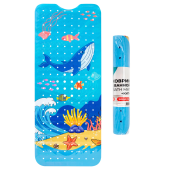 Коврик для ванны противоскользящий 100х40 см, с печатью "Кит", ПВХ, присоски, PRIMILA (ПРИМИЛА), 700377 за 683 ₽. Коврики для ванной комнаты.  Доставка по РФ. Без переплат!