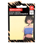 Блок самоклеящийся (стикеры) BRAUBERG ANIME, 73х73 мм, 20 листов, 116709 за 64 ₽. Блоки самоклеящиеся.  Доставка по РФ. Без переплат!