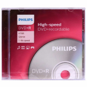 Диск DVD+R (плюс) PHILIPS, 4,7 Гб, 4x, Slim Case (1 штука), DR4S6S01F/97 за 89 ₽. Диски CD, DVD, BD (Blu-ray).  Доставка по РФ. Без переплат!