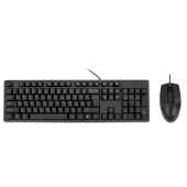 Набор проводной A4TECH KK-3330, USB, клавиатура 104 клавиши, мышь 2 кнопки + 1 кнопка-колесо, черная, 1530249 за 2 206 ₽. Комплекты клавиатура и мышь.  Доставка по РФ. Без переплат!