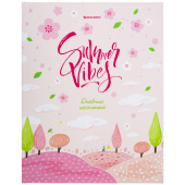 Дневник 5-11 класс 48 л., твердый, BRAUBERG, глянцевая ламинация, с подсказом, "Летний", 106631 за 59 ₽. Дневники для старших классов.  Доставка по РФ. Без переплат!