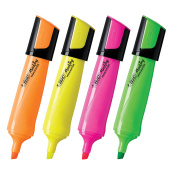 Набор текстовыделителей BIC "Flat" 4 шт., АССОРТИ, линия 1,7-4,8 мм, 943652 за 650 ₽. Текстовыделители.  Доставка по РФ. Без переплат!