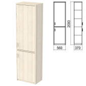 Шкаф закрытый "Арго", 560х370х2000 мм, ясень шимо (КОМПЛЕКТ) за 17&nbsp;240 ₽. Набор мебели "Арго".  Доставка по РФ. Без переплат!