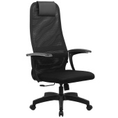 Кресло офисное BRABIX PREMIUM "Ultimate EX-801" пластик, плотная двойная сетка Х2, черное, 532922 за 15&nbsp;361 ₽. Кресла для руководителей.  Доставка по РФ. Без переплат!