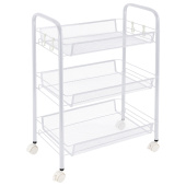 Этажерка (тележка) BOOMHOUSE (БУМХАУС) RC-003 3 яруса, на колесах, В62,5хШ42,5хГ25,5 см, металл, белая, 701456 за 1&nbsp;341 ₽. Тележки офисно-бытовые.  Доставка по РФ. Без переплат!