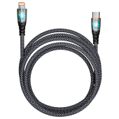 Кабель Type-C - Lightning, 1 м, 3 А, SMARTBUY, для быстрой зарядки и передачи данных, черный, PDTRANSP-BLACK за 301 ₽. Кабели USB - MicroUSB/Apple/Type-C.  Доставка по РФ. Без переплат!