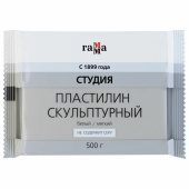 Пластилин скульптурный ГАММА "Студия", белый, 0,5 кг, мягкий, 2.80.Е050.004.1 за 193 ₽. Пластилин скульптурный.  Доставка по РФ. Без переплат!