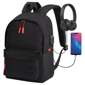 Рюкзак BRAUBERG URBAN универсальный, с отделением для ноутбука, USB-порт, "Energy", черный, 44х31х14 см, 270805 за 1 650 ₽. Рюкзаки с отделением для ноутбука.  Доставка по РФ. Без переплат!